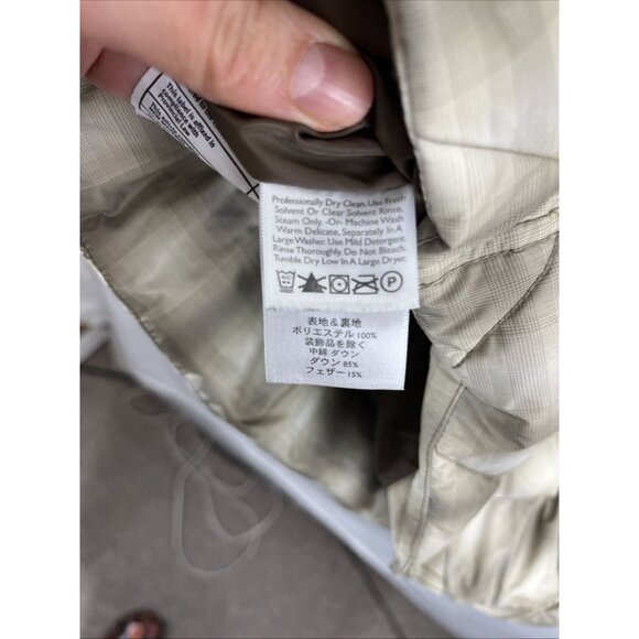 Eddie Bauer Goosedown 700 Fill Power Brown Plaid Vest Womens Size XL - Picture 4 of 10